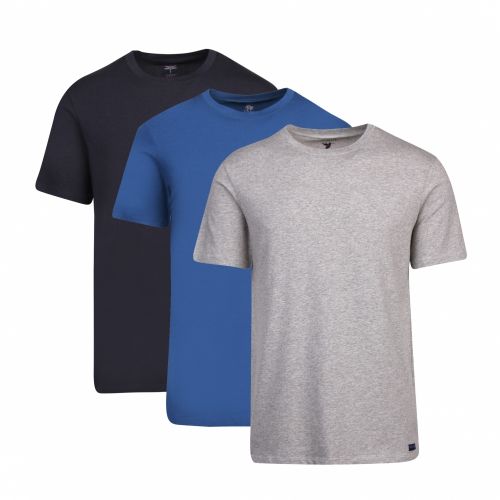 Mens Navy/Blue/Grey 3 Pack Lounge S/s T Shirt Set 52377 by Ted Baker from Hurleys
