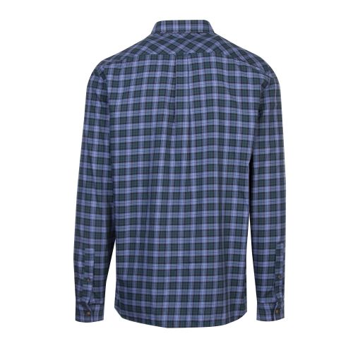 Mens Blue/Green Check Regular Fit L/s Shirt 48751 by Lacoste from Hurleys