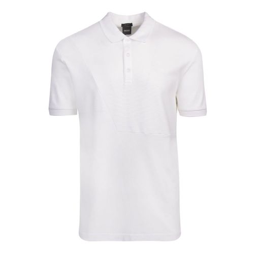 Athleisure Mens White Paddy 6 S/s Polo Shirt 81118 by BOSS from Hurleys