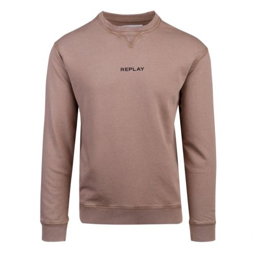 Mens Mud Organic Cotton Sweat Top 102866 by Replay from Hurleys