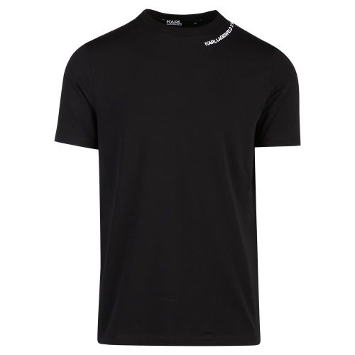 Mens Black Neck Logo S/s T Shirt 108595 by Karl Lagerfeld from Hurleys