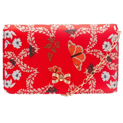 Womens Bright Red Kacia Kyoto Gardens Evening Bag 16481 by Ted Baker from Hurleys