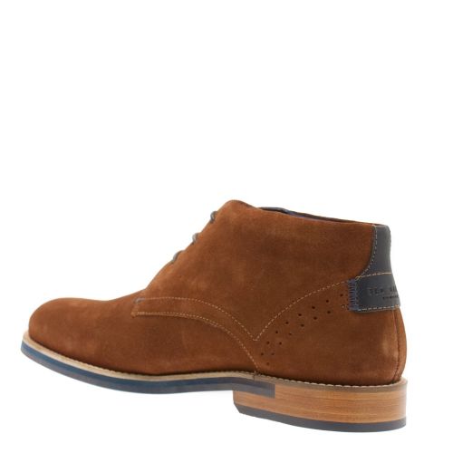 Mens Dark Tan Daiinos Suede Boots 30364 by Ted Baker from Hurleys