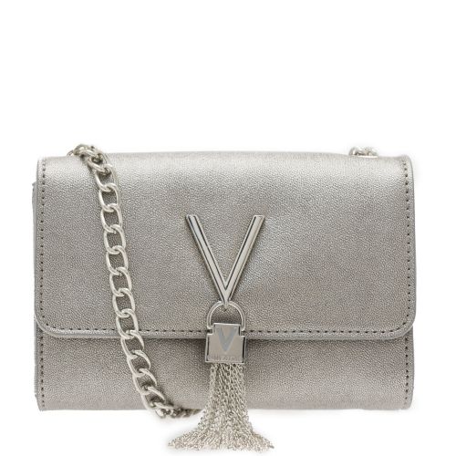 Womens Silver Marilyn Tassel Small Crossbody Bag 37552 by Valentino from Hurleys