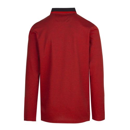 Athleisure Mens Red Pleesy 4 Slim Fit L/s Polo Shirt 44679 by BOSS from Hurleys