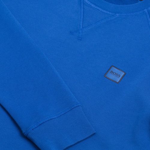Casual Mens Bright Blue Wyan Crew Sweat Top 26347 by BOSS from Hurleys