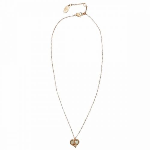 Womens White Mother Of Pearl & Rose Gold Petra Pendant 16296 by Vivienne Westwood from Hurleys