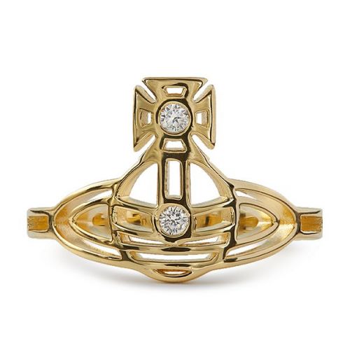 Womens Gold Marquetta Ring