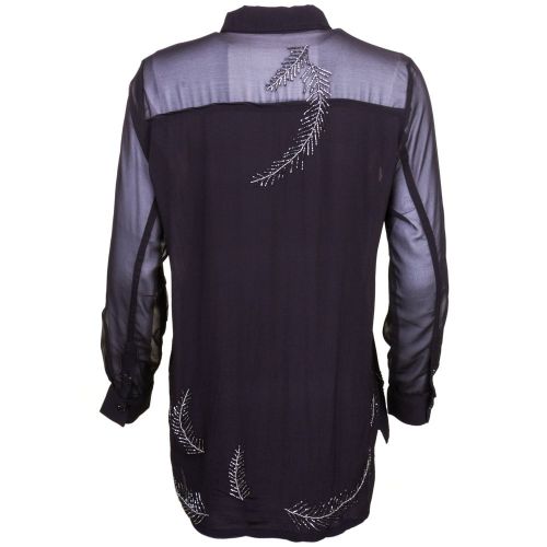 Womens Jet Black Significant L/s Shirt 67940 by Religion from Hurleys