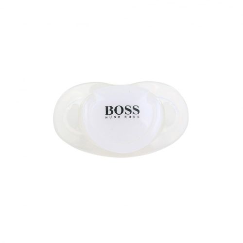 Baby White Branded Dummy 7411 by BOSS from Hurleys