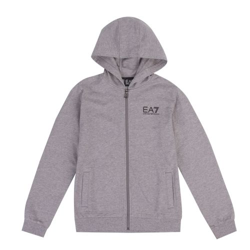 Boys Grey/Black Branded Hooded Tracksuit 38080 by EA7 from Hurleys