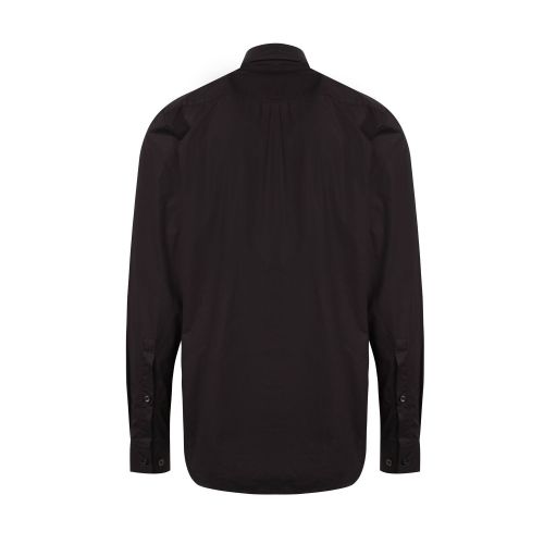 HUGO Mens Black Elisio Zip Straight Fit L/s Shirt 74505 by HUGO from Hurleys