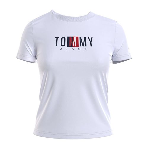 Womens White Timeless Box Regular Fit S/s T Shirt 85749 by Tommy Jeans from Hurleys