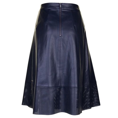 Womens Dark Blue Beswedy PU Skirt 9421 by BOSS from Hurleys