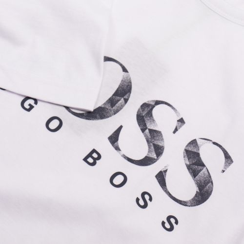 Athleisure Mens White Tee 4 Logo S/s T Shirt 28067 by BOSS from Hurleys