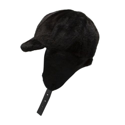 Girls Black Jockey Shearling Hat 90115 by Parajumpers from Hurleys