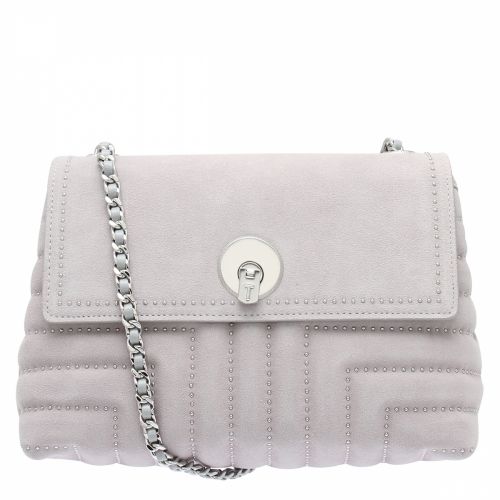 Womens Grey Saddiie Quilted Circle Lock Crossbody Bag 40433 by Ted Baker from Hurleys
