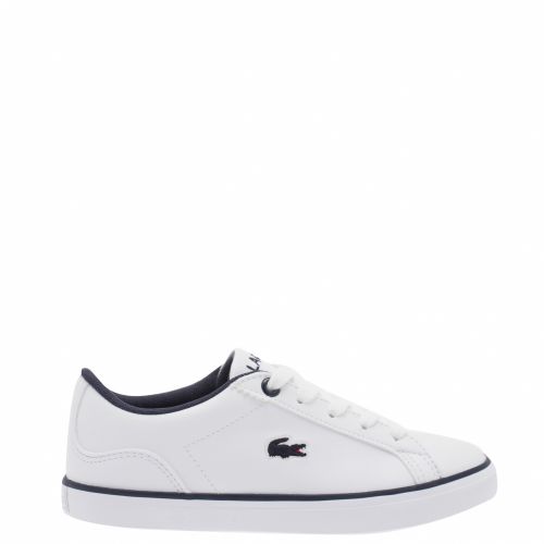 Infant White/Navy Lerond Trainers (3-9) 34770 by Lacoste from Hurleys