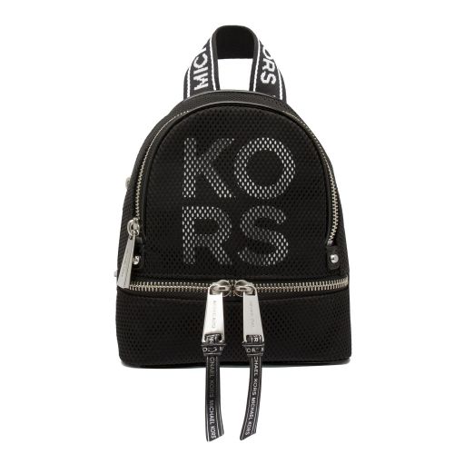 Womens Black Rhea Zip Logo XS Backpack 39885 by Michael Kors from Hurleys
