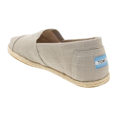 Mens Grey Linen Rope Sole Espadrilles 8618 by Toms from Hurleys