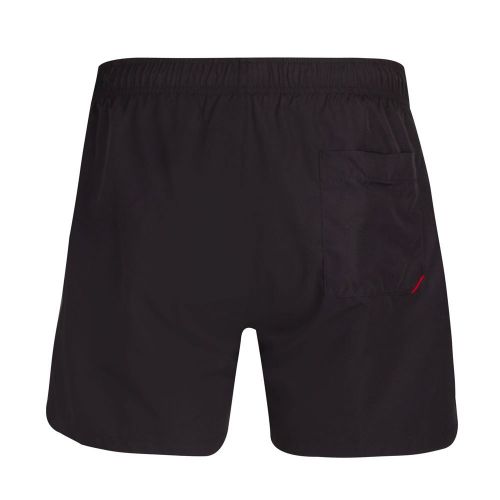 Mens Black/Red Abas Logo Swim Shorts 88017 by HUGO from Hurleys