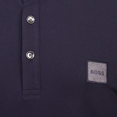 Casual Mens Dark Blue Passerby 1 L/s Polo Shirt 93372 by BOSS from Hurleys