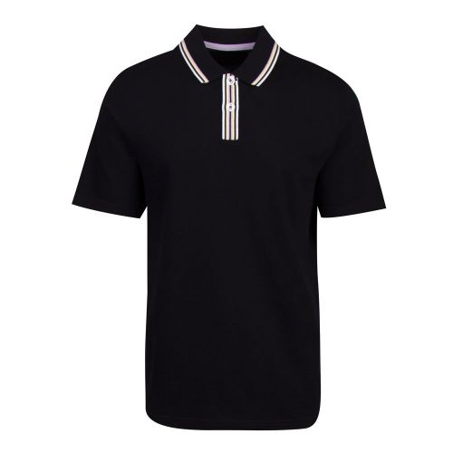 Mens Navy Twitwoo Stripe Collar S/s Polo Shirt 86698 by Ted Baker from Hurleys