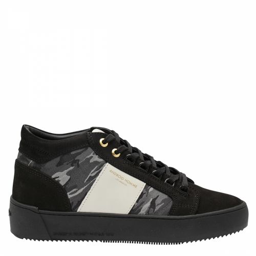 Mens Carbon Black Camouflage Propulsion Mid Geo Trainers 40226 by Android Homme from Hurleys
