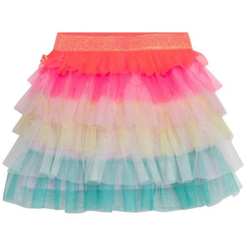 Girls Multicolour Rainbow Net Skirt 104526 by Billieblush from Hurleys