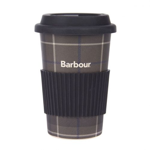 Mens Monochrome Tartan Travel Mug 80687 by Barbour from Hurleys