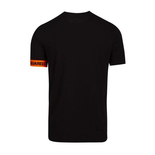 Mens Black/Orange Armband S/s T Shirt 86548 by Dsquared2 from Hurleys