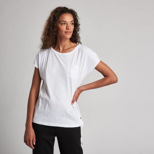 Womens White Apex S/s T Shirt 56332 by Barbour International from Hurleys