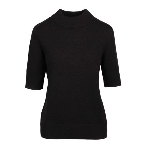 Womens Black Viril Crew Neck Knitted Top 91686 by Vila from Hurleys