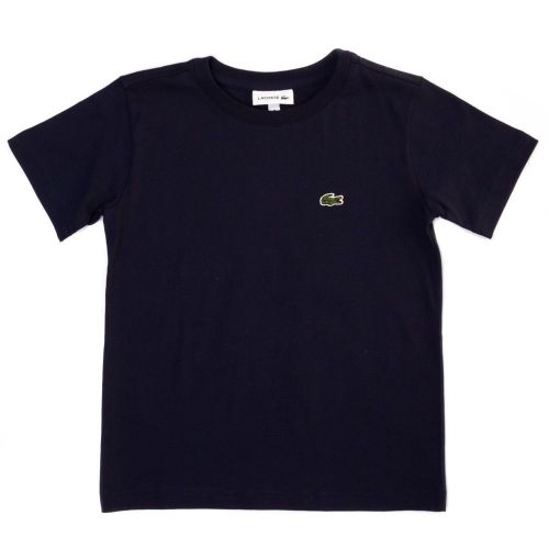 Boys Navy Classic Crew S/s Tee Shirt 63965 by Lacoste from Hurleys