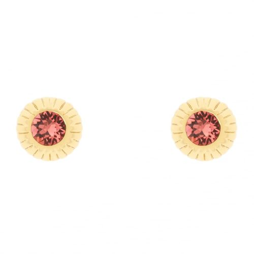 Womens Gold & Indian Pink Aubree Studs 66756 by Ted Baker from Hurleys