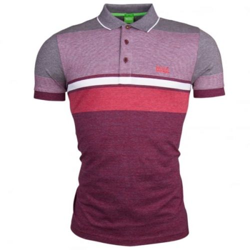 Green Mens Medium Red Paule 1 S/s Polo Shirt 15142 by BOSS from Hurleys