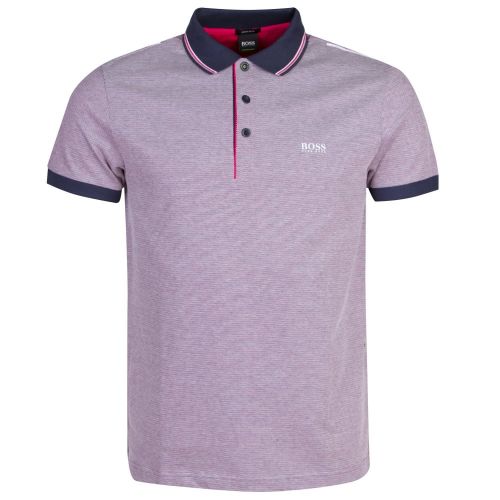 Athleisure Mens Bright Pink Paddy 2 S/s Polo Shirt 22039 by BOSS from Hurleys