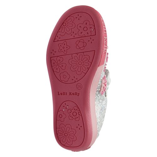 Girls Silver Glitter Tiara Dolly Shoes (25-33) 57608 by Lelli Kelly from Hurleys