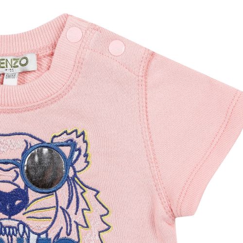 Baby Middle Pink Tiger Glasses Dress 36406 by Kenzo from Hurleys