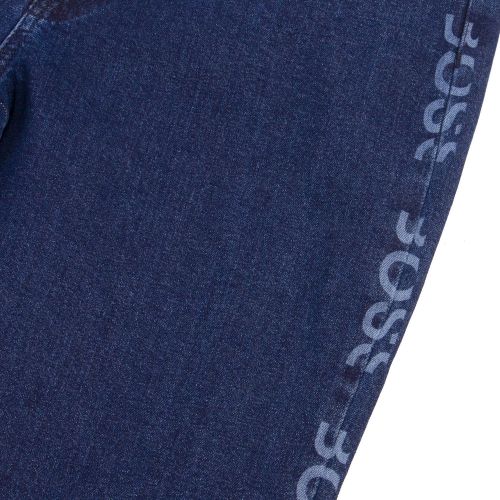 Womens Dark Blue Logo Regular 1 Jeans 74105 by BOSS from Hurleys