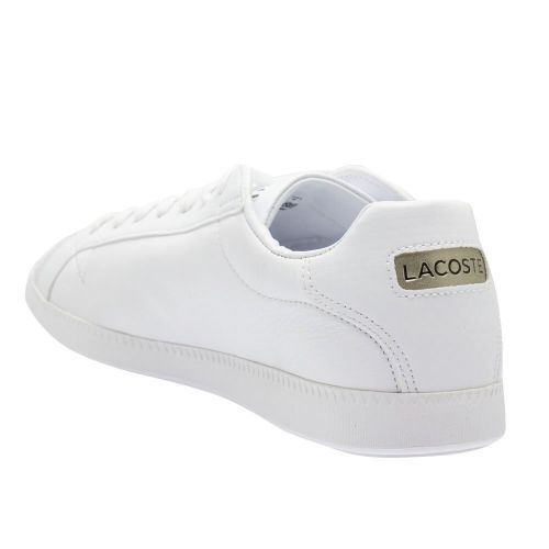 Mens White Graduate Trainers 89639 by Lacoste from Hurleys