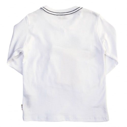 Boys White Mint L/s Tee Shirt 61914 by Paul Smith Junior from Hurleys