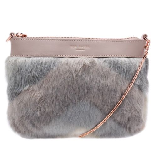 Womens Taupe Emmia Faux Fur Cross Body Bag 68556 by Ted Baker from Hurleys