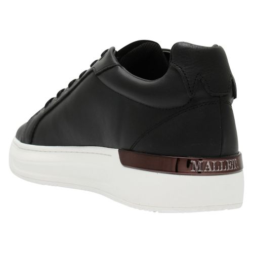 Mens Black GRFTR Leather Trainers 50044 by Mallet from Hurleys