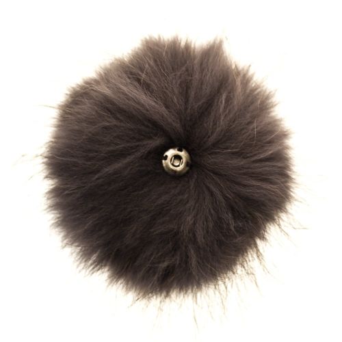 Womens Charcoal Fur Pom 69006 by BKLYN from Hurleys