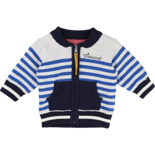 Baby Red & Navy Reversible Knitted Cardigan 13373 by Timberland from Hurleys
