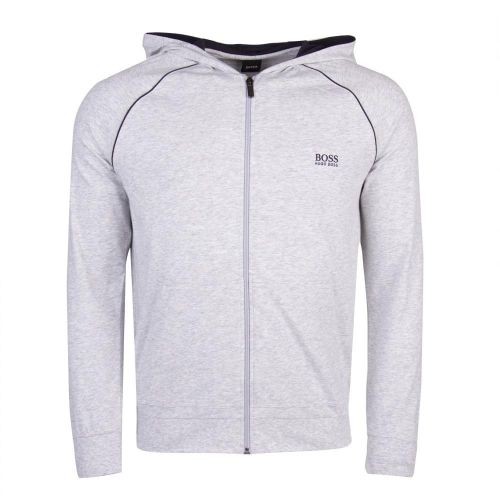 Mens Light Grey Mix & Match Hooded Zip Sweat Jacket 26823 by BOSS from Hurleys