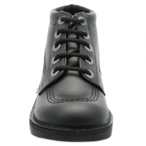 Youth Black Kick Hi Shoes (3-6) 63916 by Kickers from Hurleys