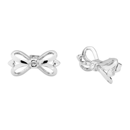 Womens Silver & Crystal Harmone Mini Bow Stud Earrings 24468 by Ted Baker from Hurleys