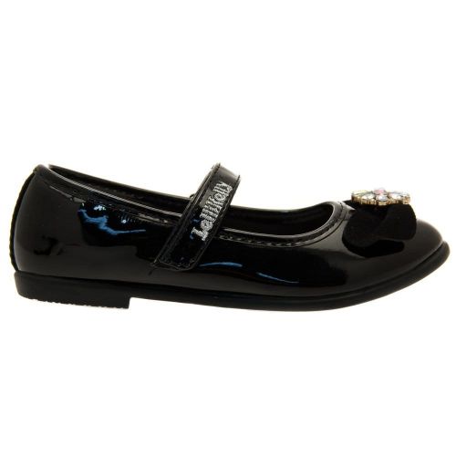 Girls Black Linda Shoes (24-35) 20978 by Lelli Kelly from Hurleys